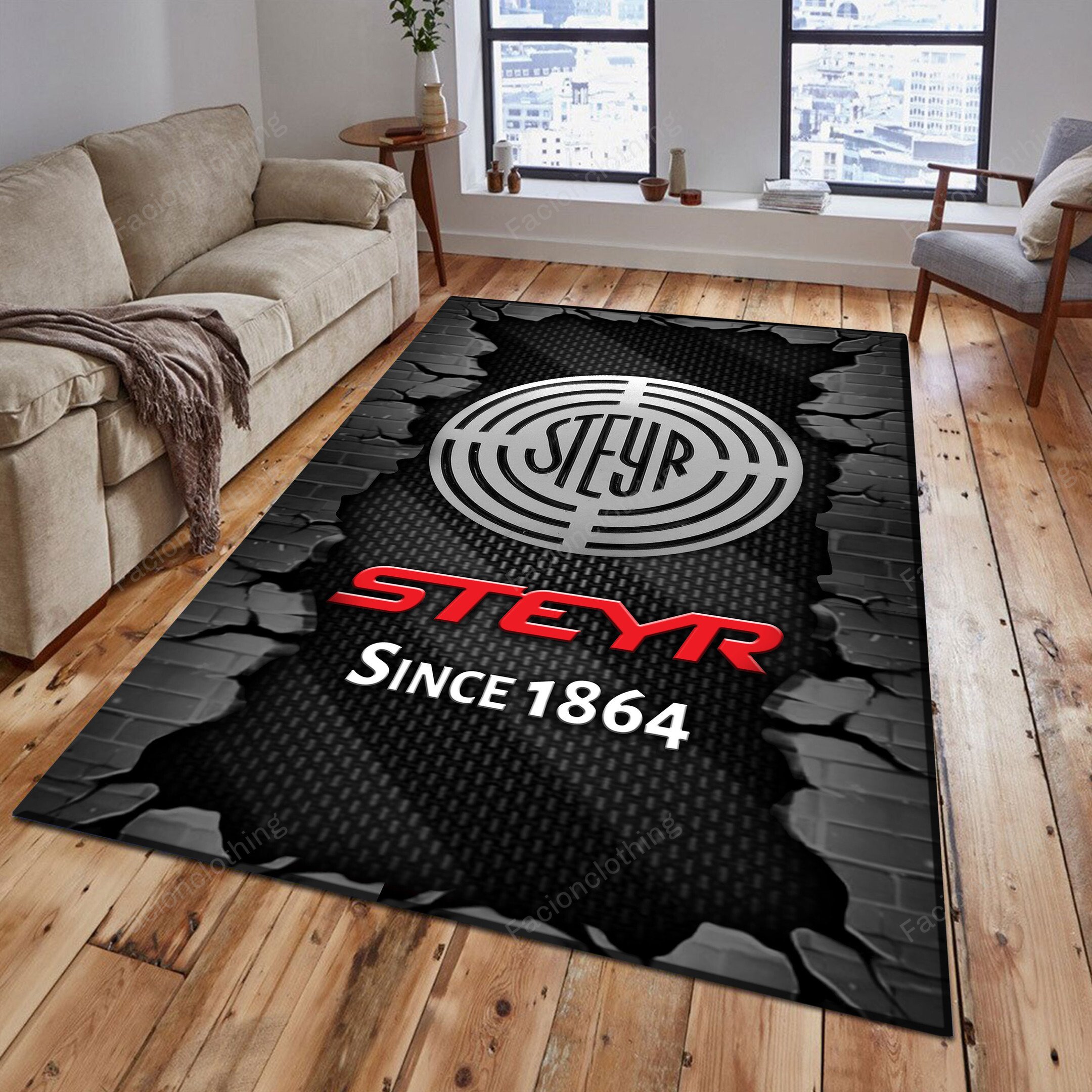 Sportswearmerch Steyr Tractor Personalized Rug For Fan