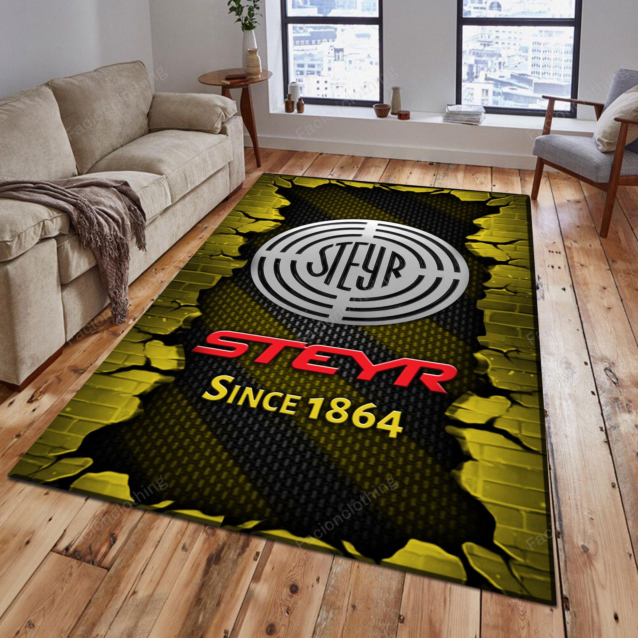 Sportswearmerch Steyr Tractor Personalized Rug For Fan