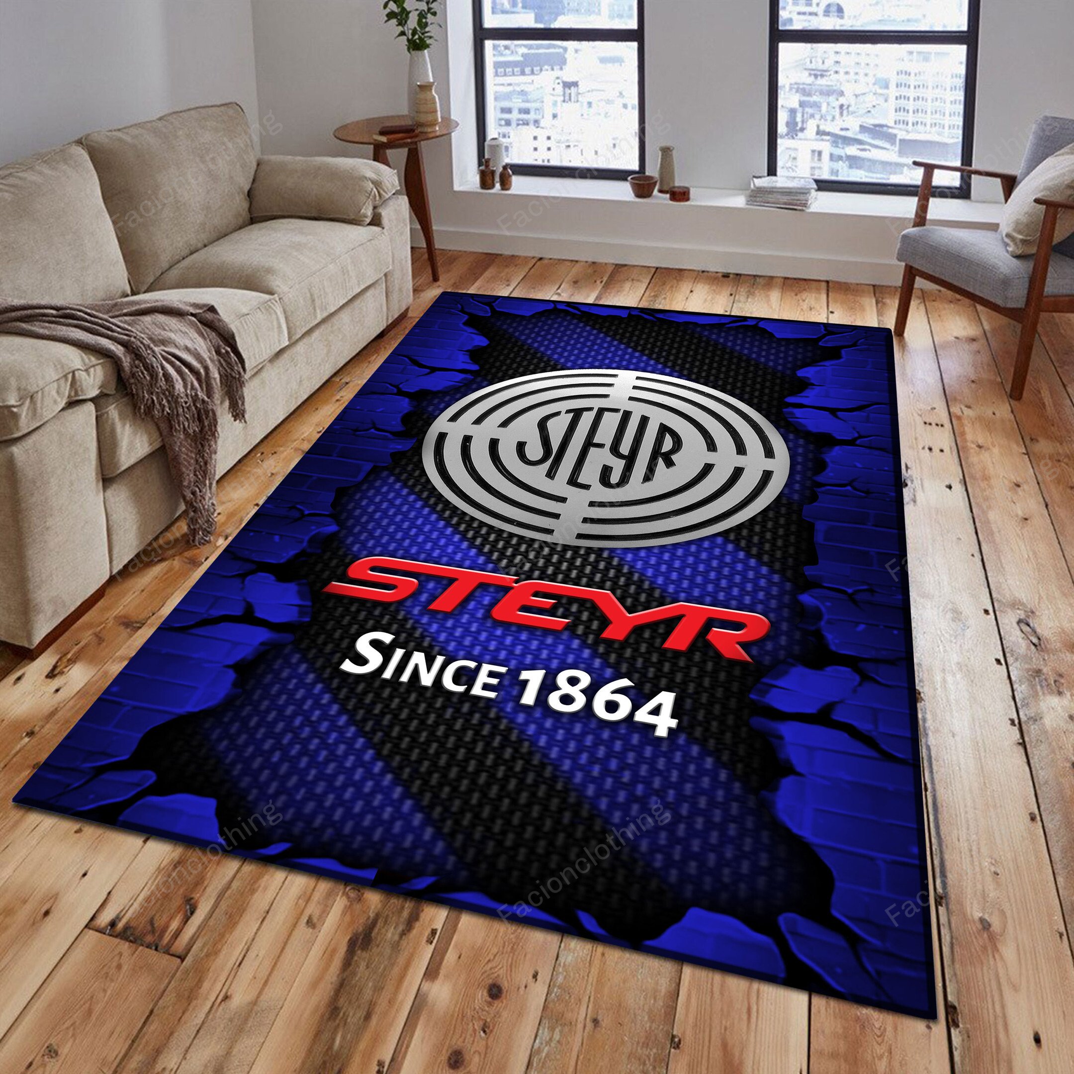 Sportswearmerch Steyr Tractor Personalized Rug For Fan