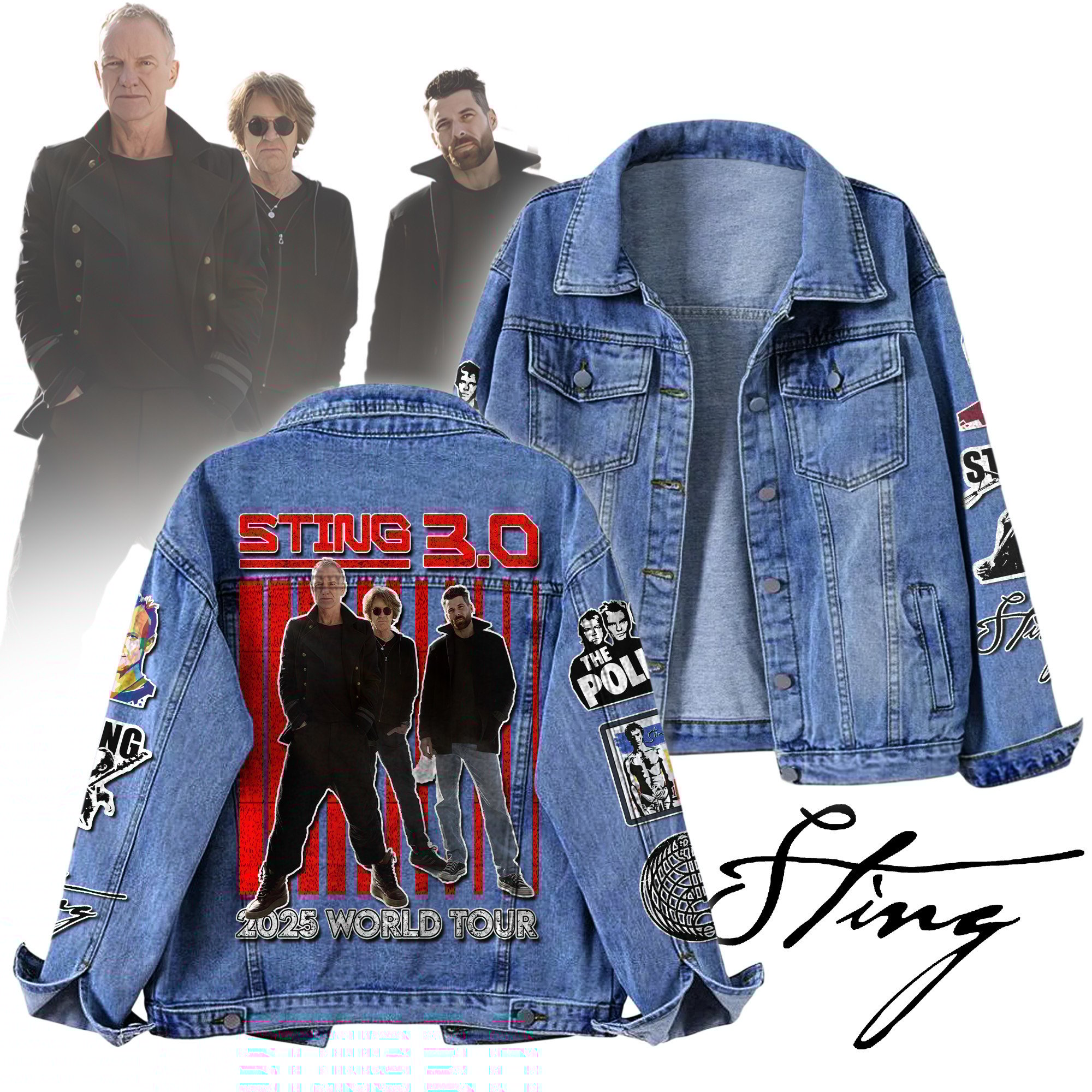 Sportswearmerch Sting Denim Jacket Gift For Fans