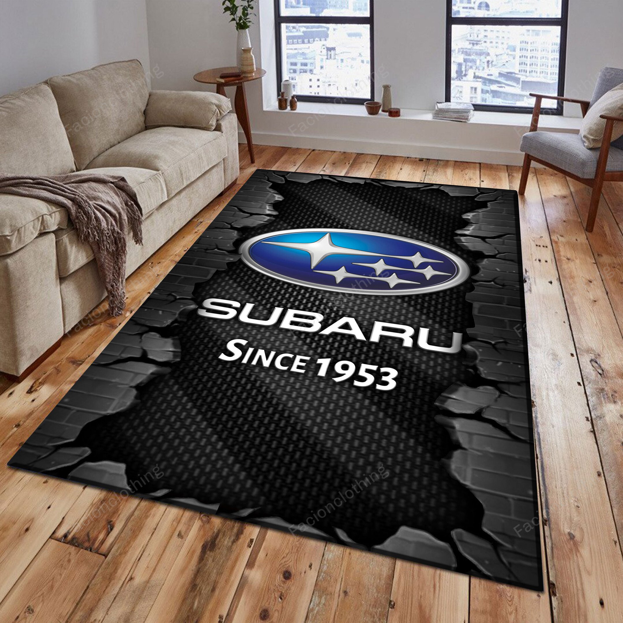 Sportswearmerch Subaru Car Personalized Rug For Fan