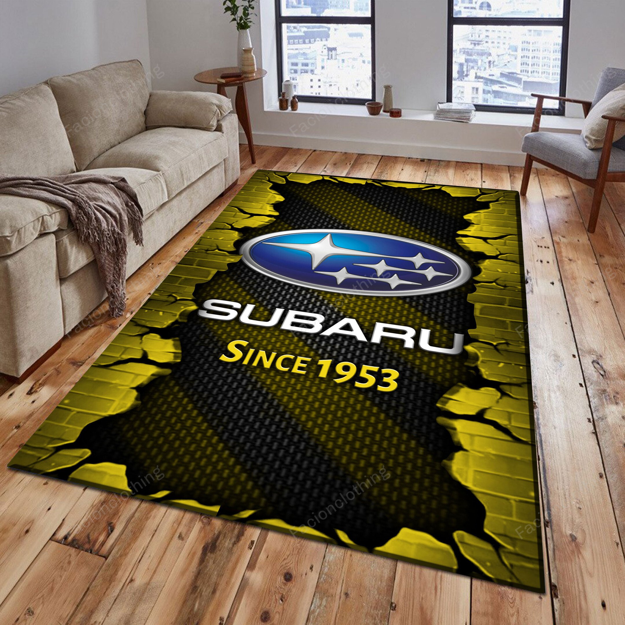 Sportswearmerch Subaru Car Personalized Rug For Fan