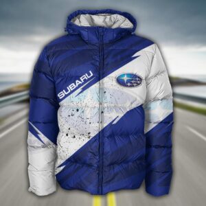 Sportswearmerch Subaru Car Puffer Jacket For Fan