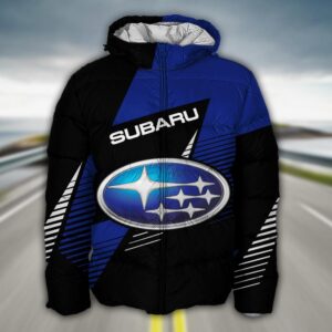 Sportswearmerch Subaru Car Puffer Jacket For Fan