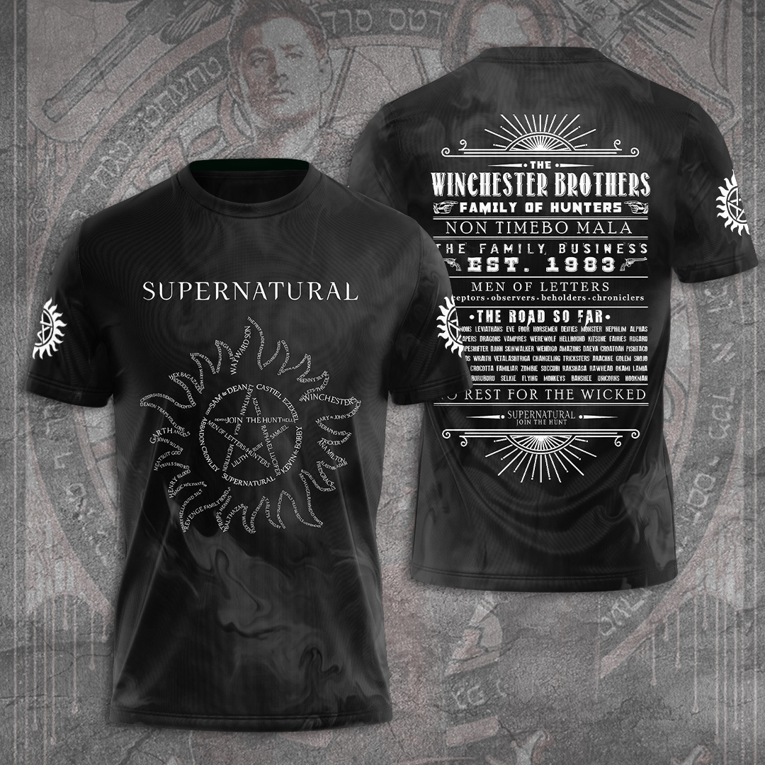 Sportswearmerch Supernatural Movie Personalized T-shirt For Fan