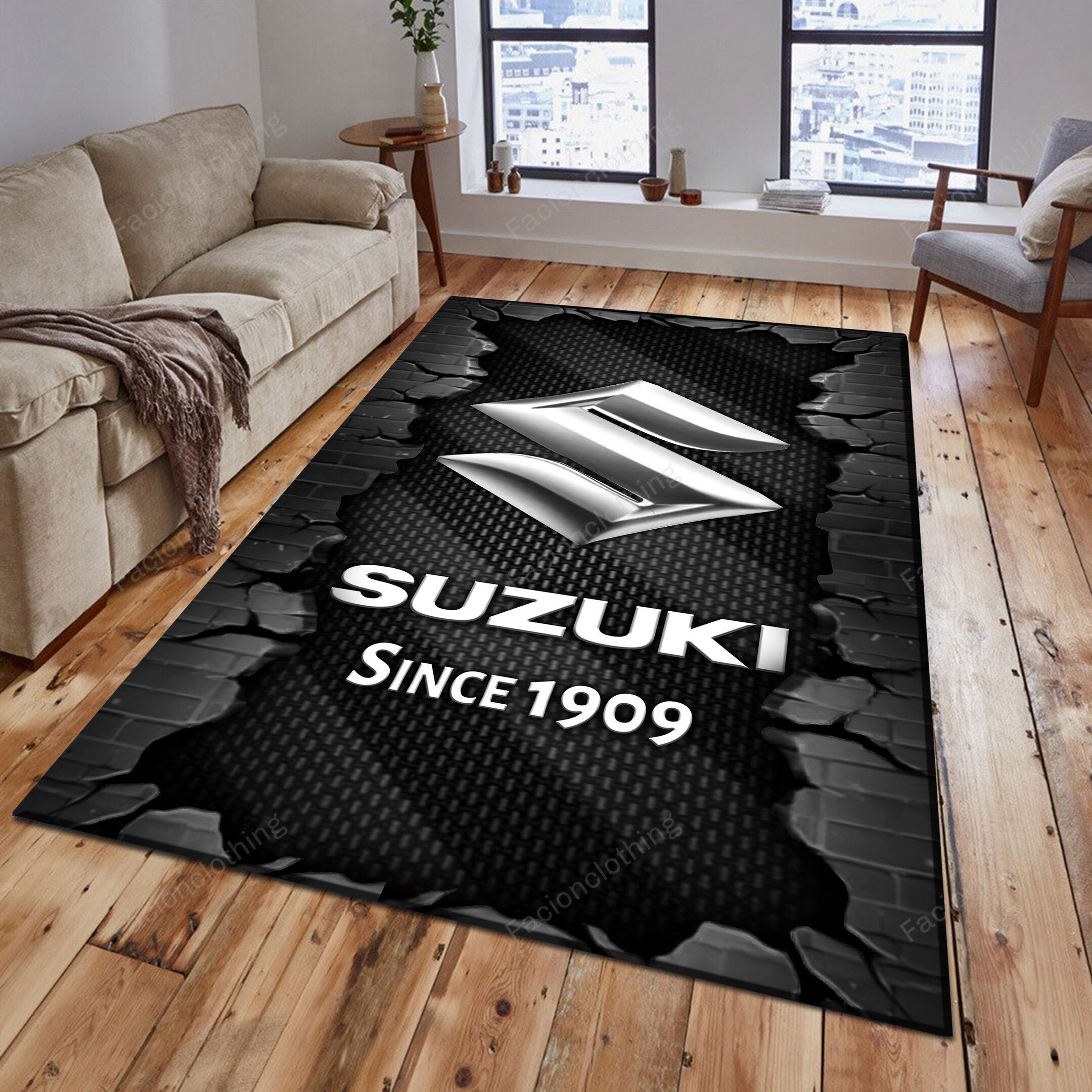 Sportswearmerch Suzuki Car Personalized Rug For Fan