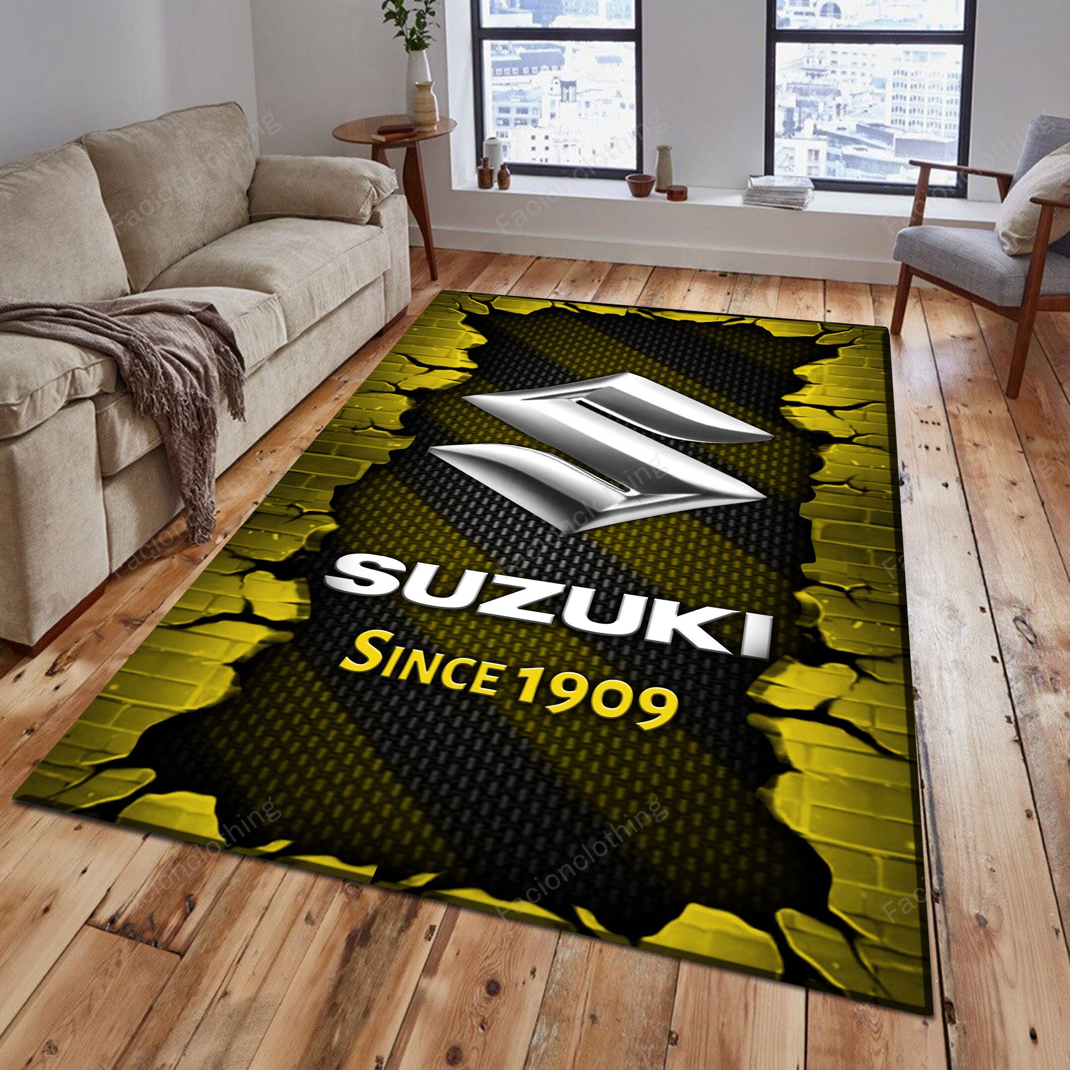 Sportswearmerch Suzuki Car Personalized Rug For Fan