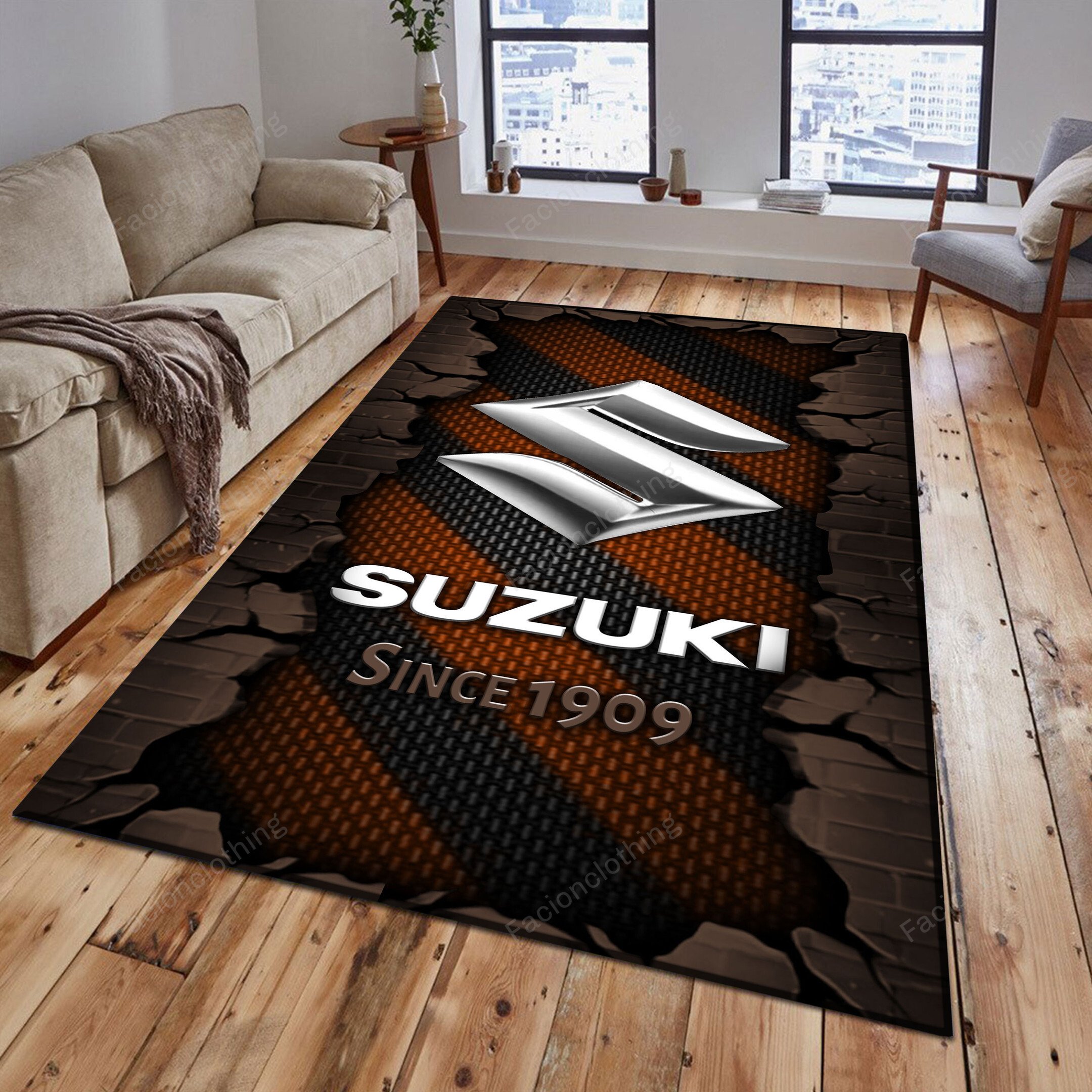 Sportswearmerch Suzuki Car Personalized Rug For Fan