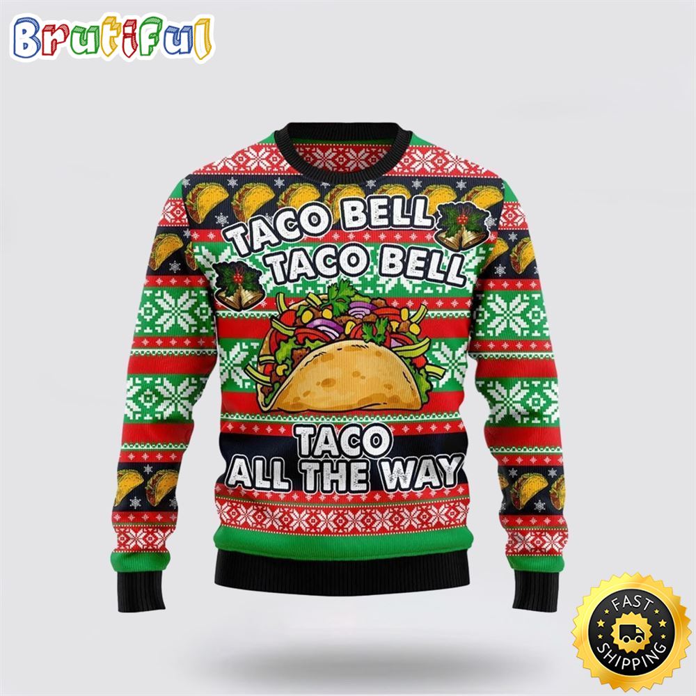 Sportswearmerch Taco Bell Personalized Christmas Sweater For Fan