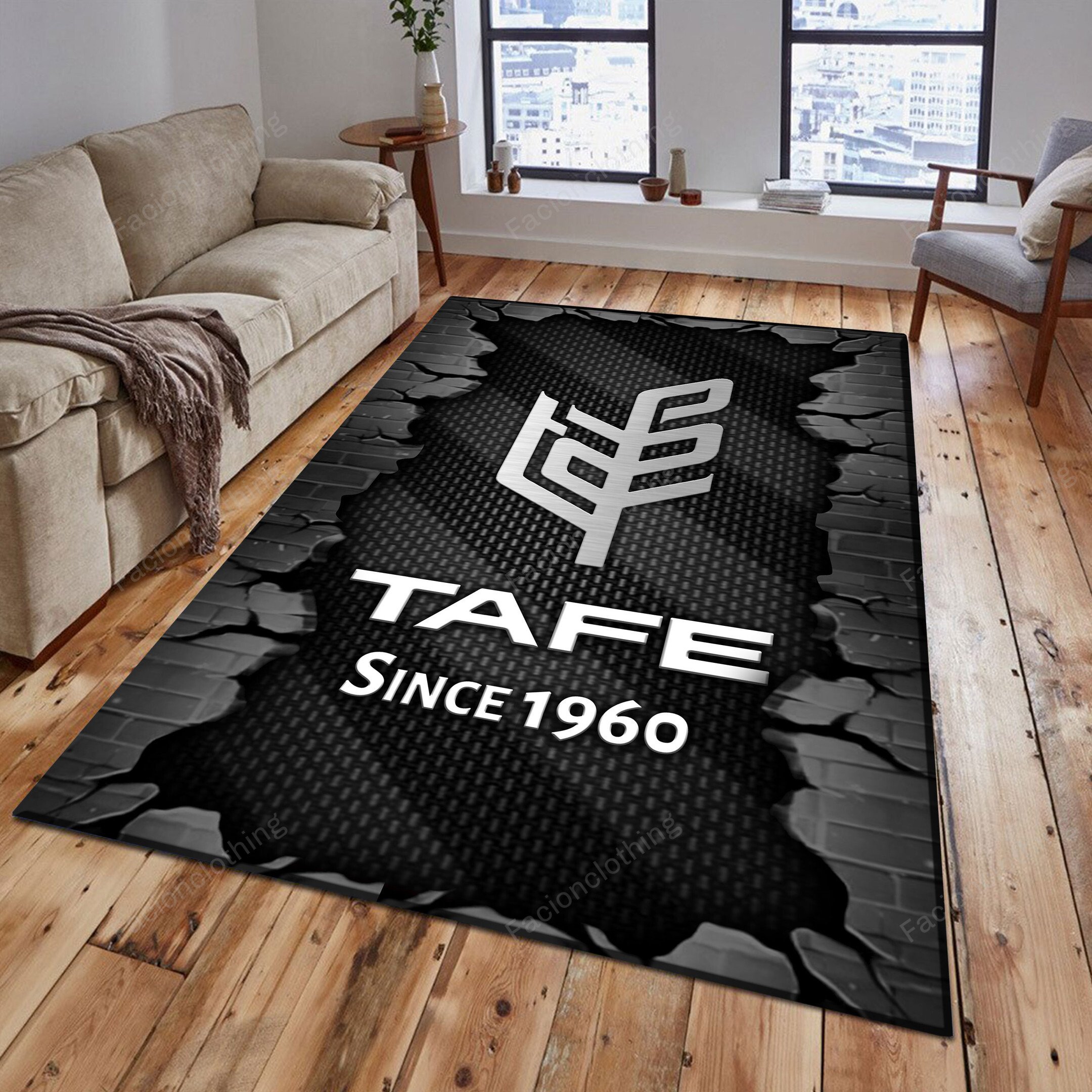 Sportswearmerch Tafe Tractor Personalized Rug For Fan