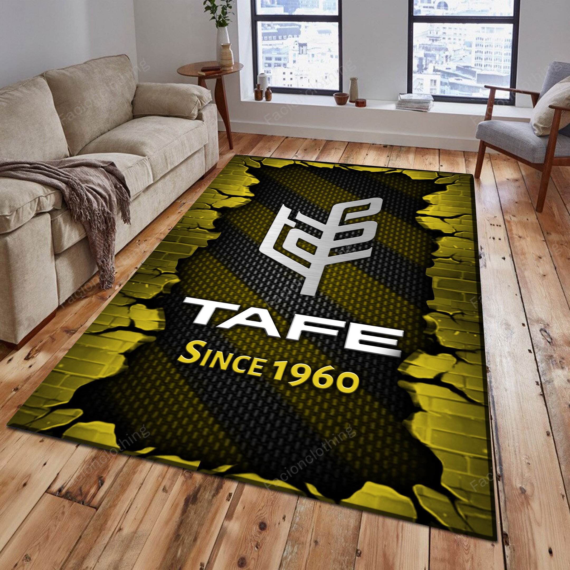 Sportswearmerch Tafe Tractor Personalized Rug For Fan