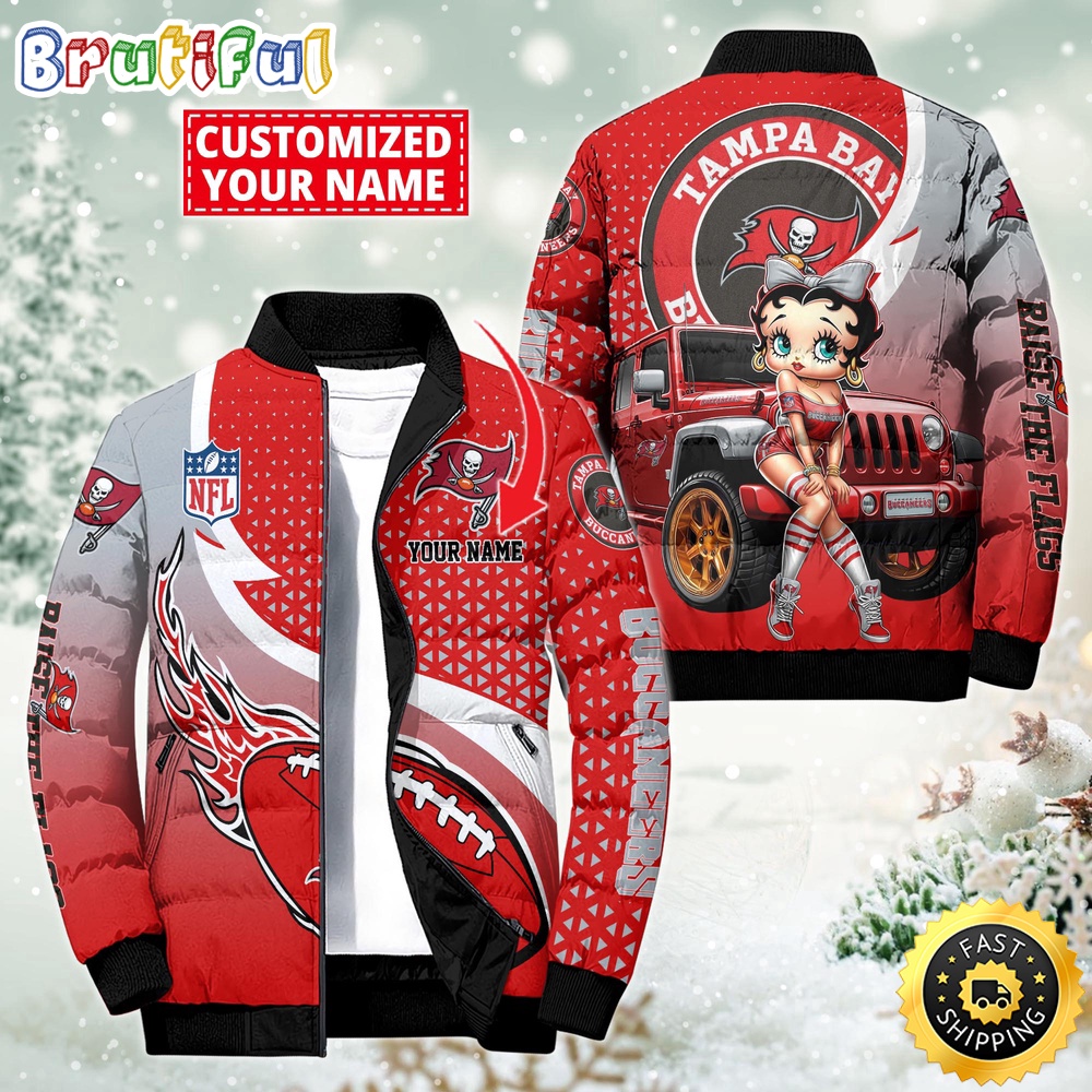 Sportswearmerch Tampa Bay Buccaneers NFL Betty Boop Puffer Jacket For Fan