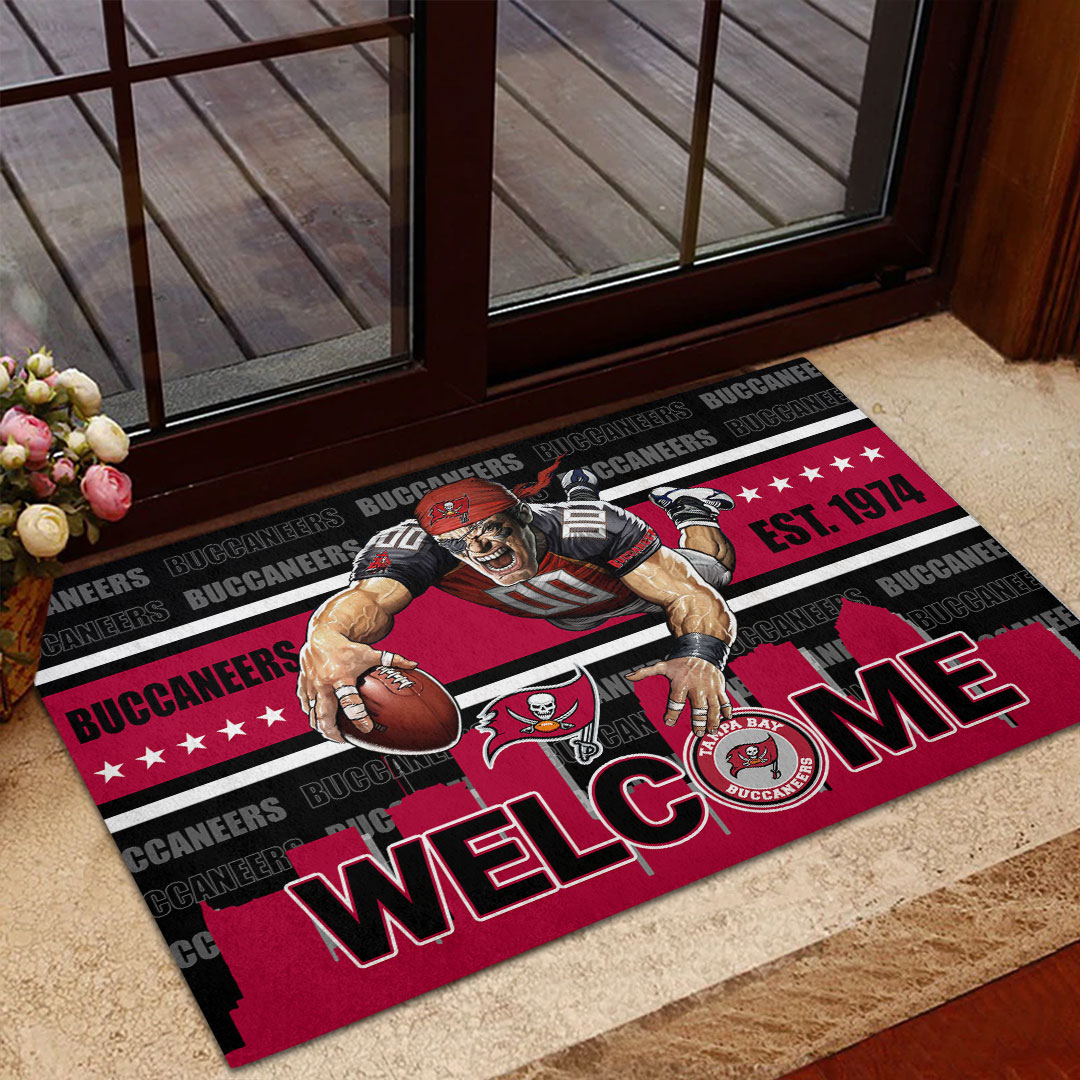 Sportswearmerch Tampa Bay Buccaneers NFL Custom Doormat For Fan