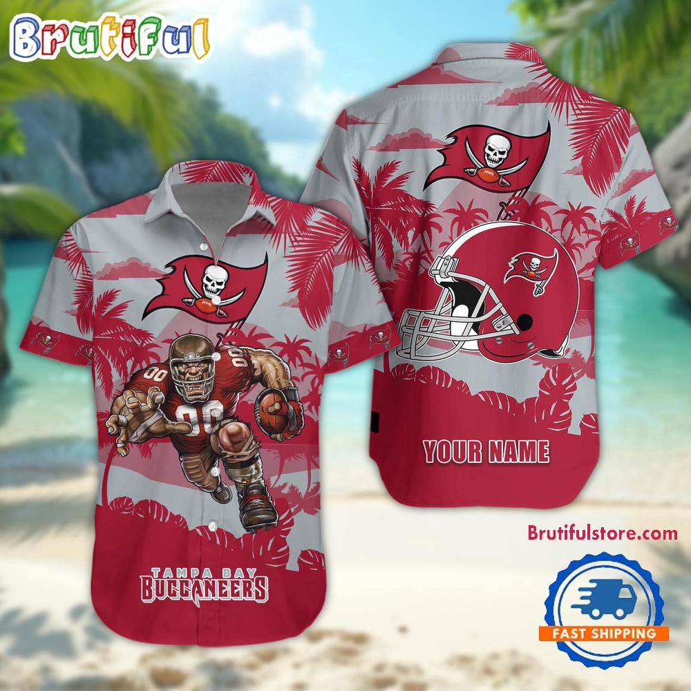 Sportswearmerch Tampa Bay Buccaneers NFL Football Mascot Summer Personalized Hawaiian Shirt For Fan