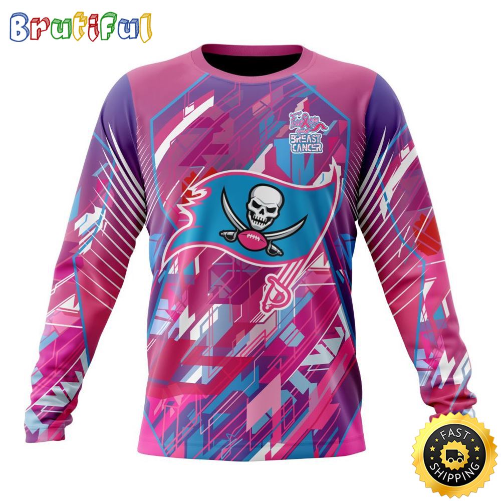 Sportswearmerch Tampa Bay Buccaneers NFL For Breast Cancer Survivors Personalized Sweater For Fan