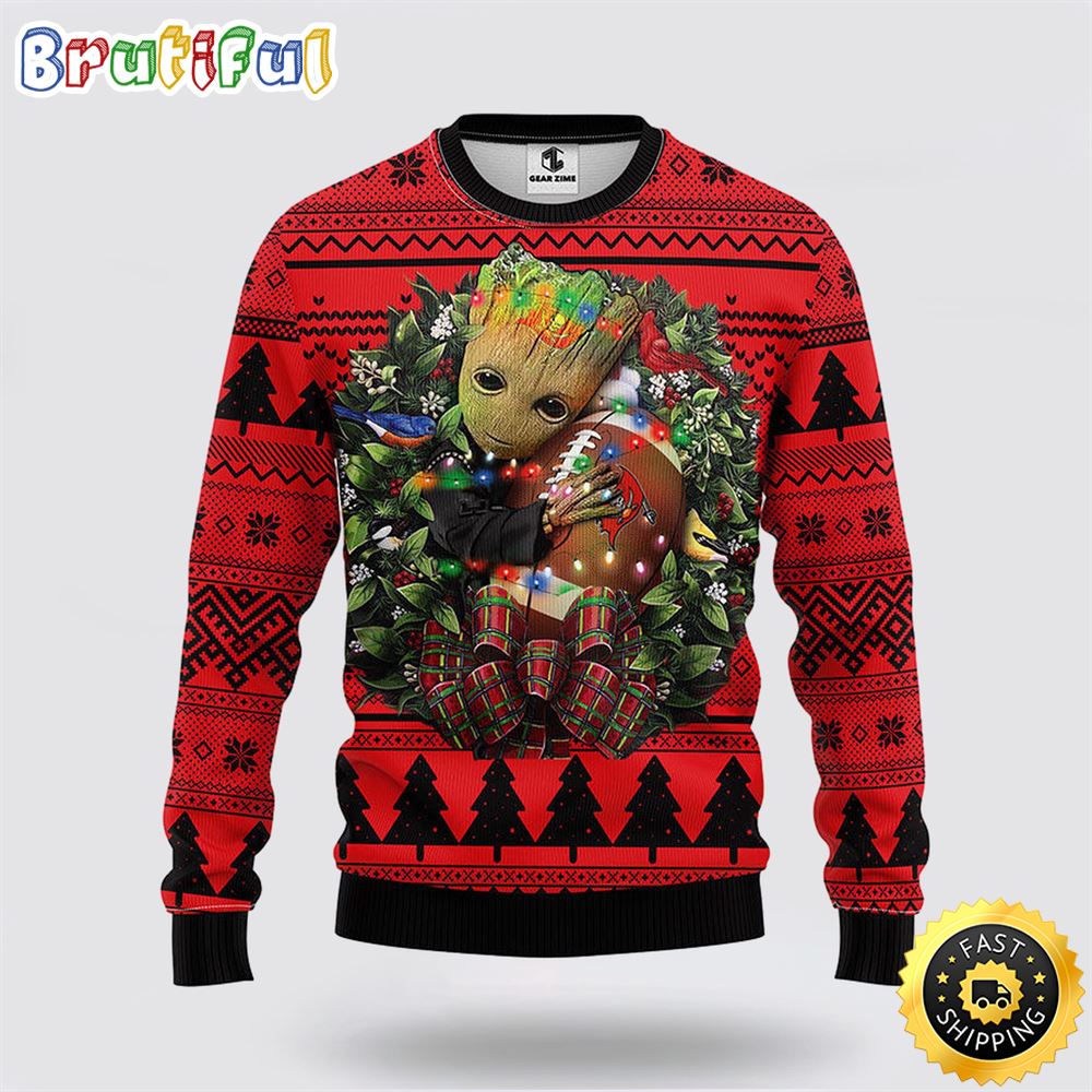 Sportswearmerch Tampa Bay Buccaneers NFL Groot Christmas Sweater For Fan