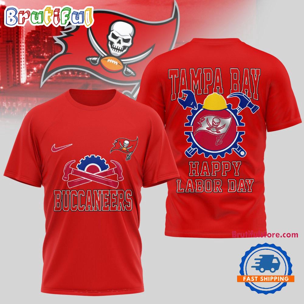 Sportswearmerch Tampa Bay Buccaneers NFL Happy Labor Day 2025 Uniesx 3D Shirt For Fan