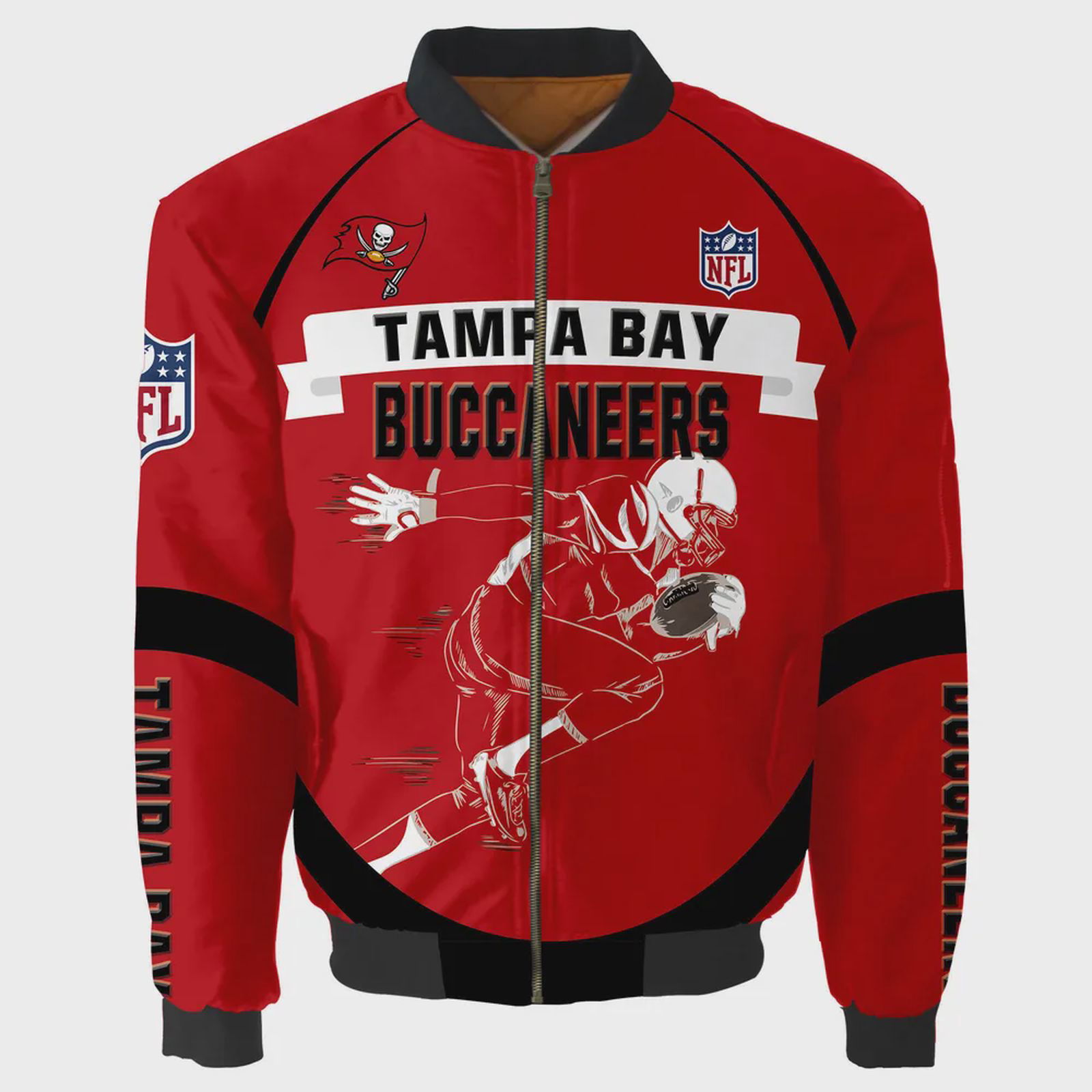 Sportswearmerch Tampa Bay Buccaneers NFL Pattern Bomber Jacket For Fan