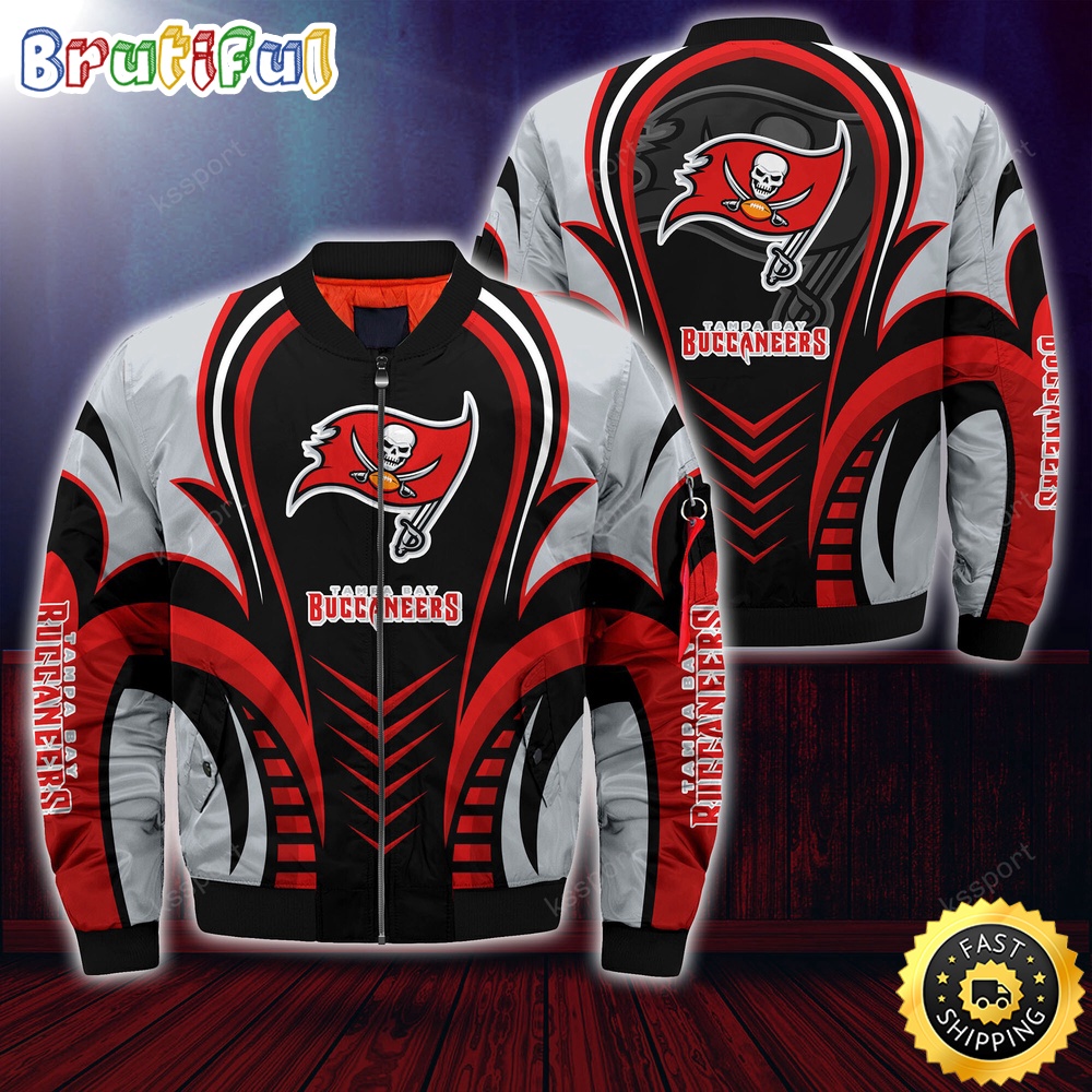 Sportswearmerch Tampa Bay Buccaneers NFL Personalized Bomber Jacket For Fan