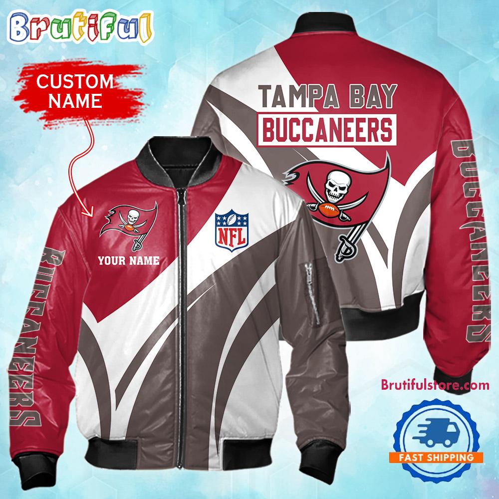 Sportswearmerch Tampa Bay Buccaneers NFL Personalized Bomber Jacket For Fan