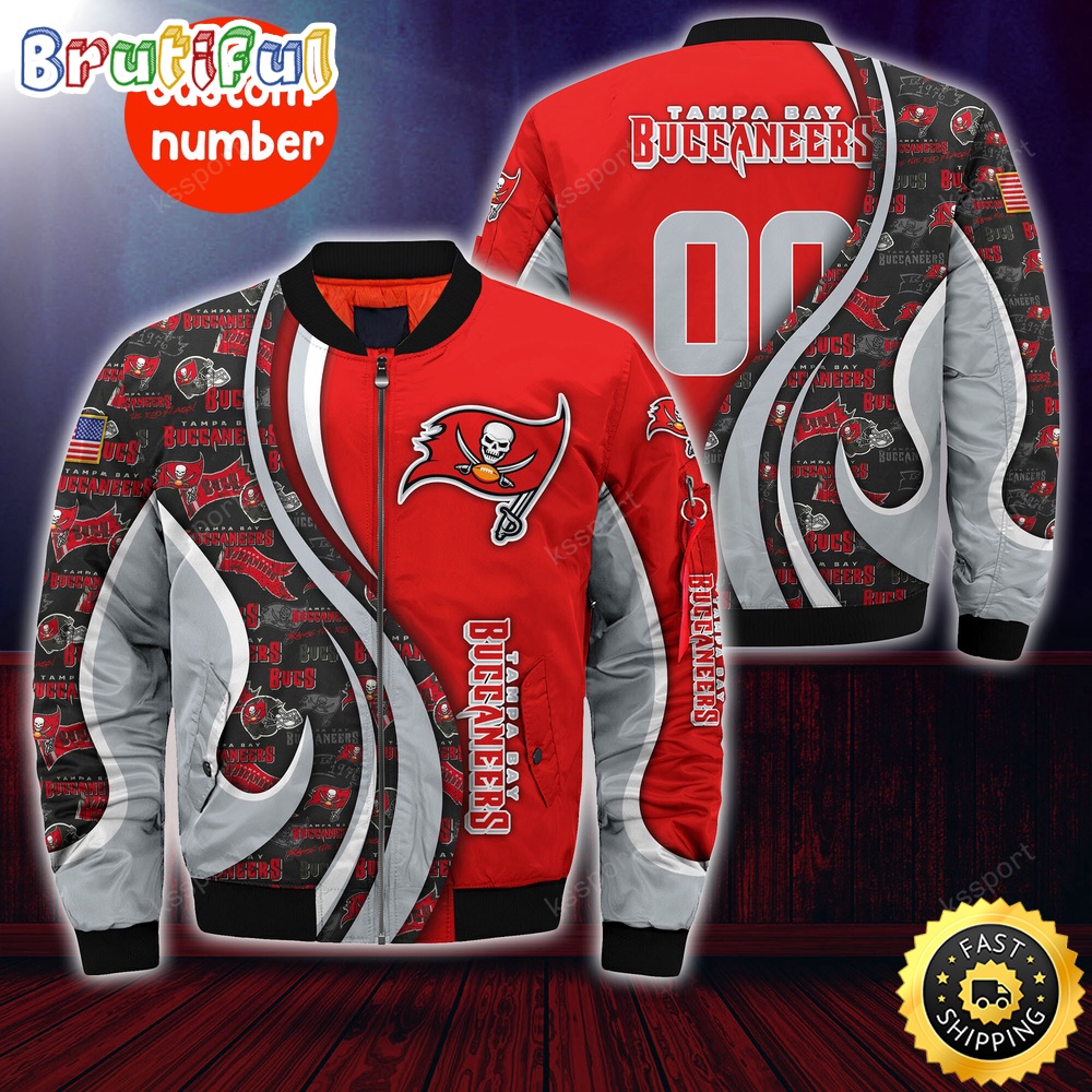 Sportswearmerch Tampa Bay Buccaneers NFL Personalized Bomber Jacket For Fan