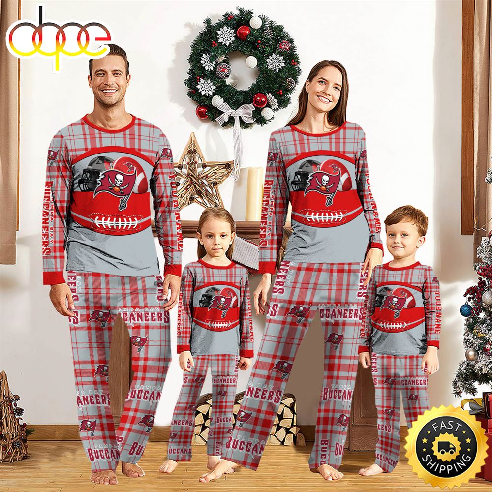 Sportswearmerch Tampa Bay Buccaneers NFL Personalized Pajamas Family For Fan