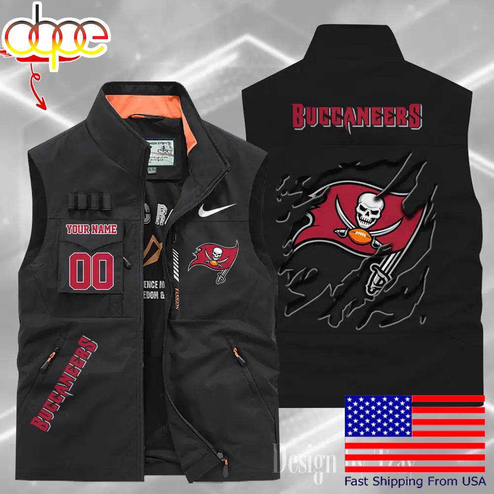 Sportswearmerch Tampa Bay Buccaneers NFL Personalized Pocket Vest For Fan