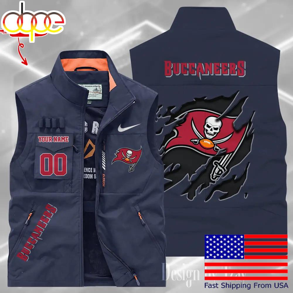 Sportswearmerch Tampa Bay Buccaneers NFL Personalized Pocket Vest For Fan