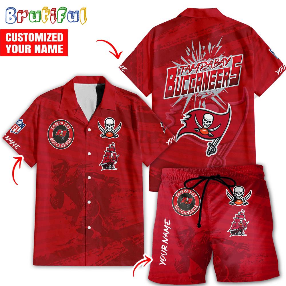 Sportswearmerch Tampa Bay Buccaneers NFL Personalized Set Short Set For Fan
