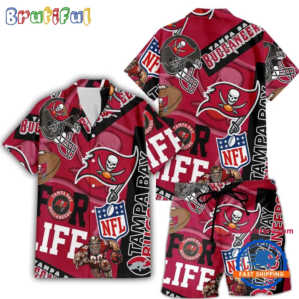 Sportswearmerch Tampa Bay Buccaneers NFL Personalized Set Short Set For Fan
