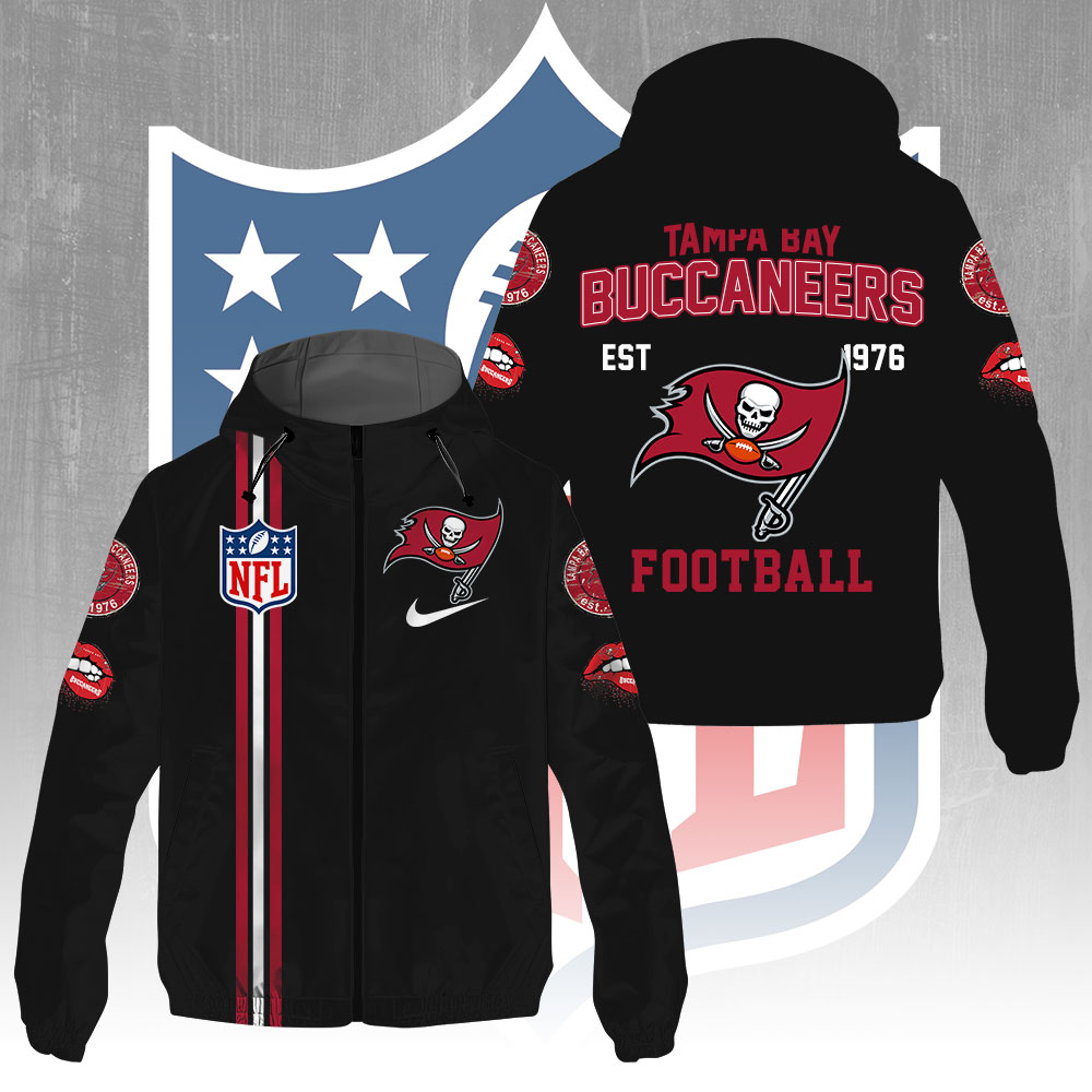 Sportswearmerch Tampa Bay Buccaneers NFL Windbreaker Jacket For Fan