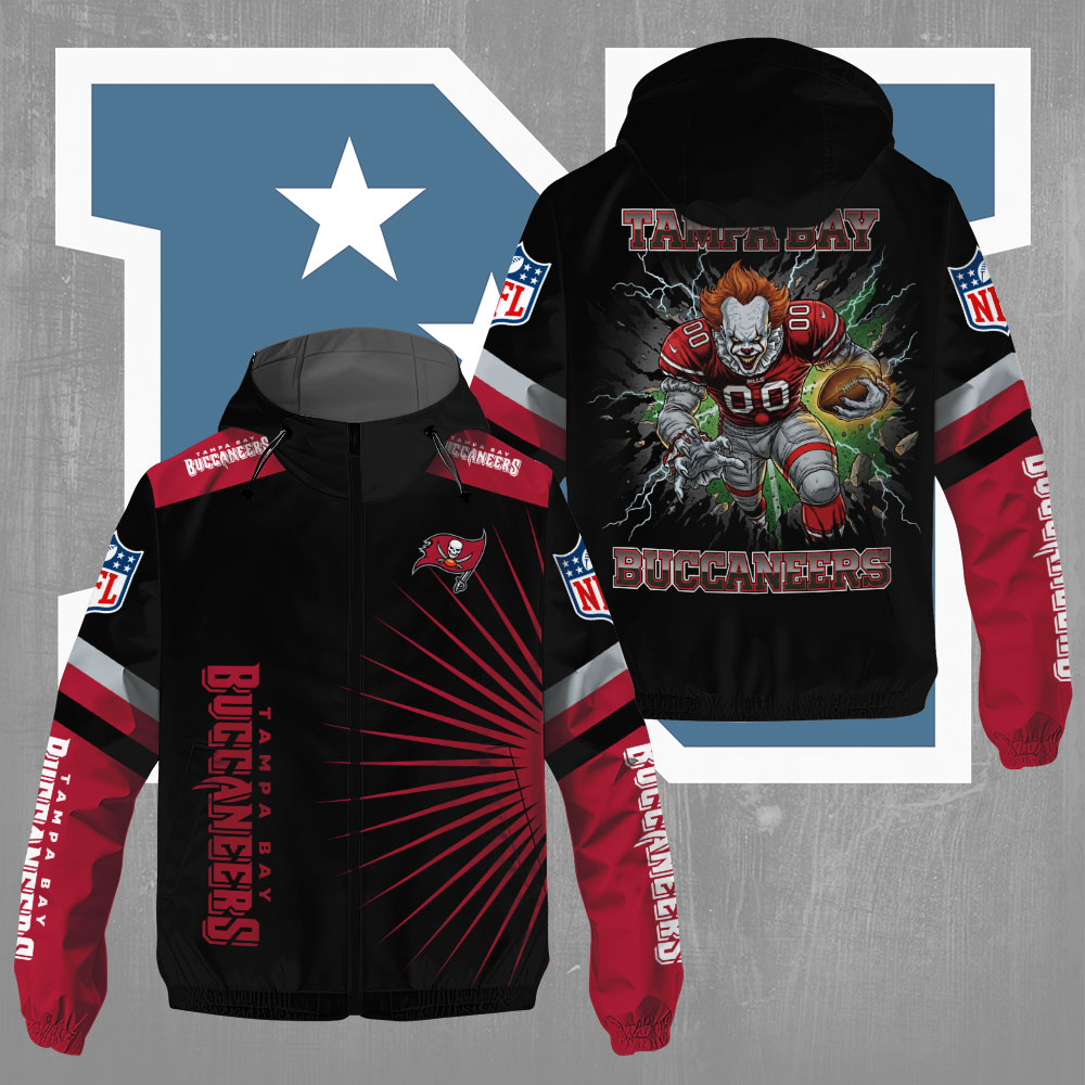Sportswearmerch Tampa Bay Buccaneers NFL x Pennywise Windbreaker Jacket For Fan
