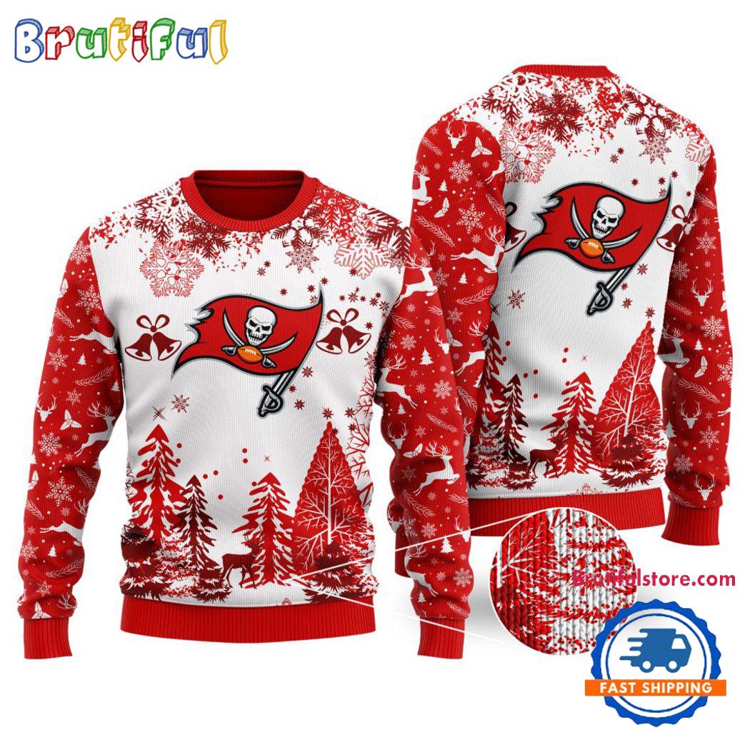 Sportswearmerch Tampa Bay Buccaneers NFL Xmas Tree Christmas Sweater For Fan