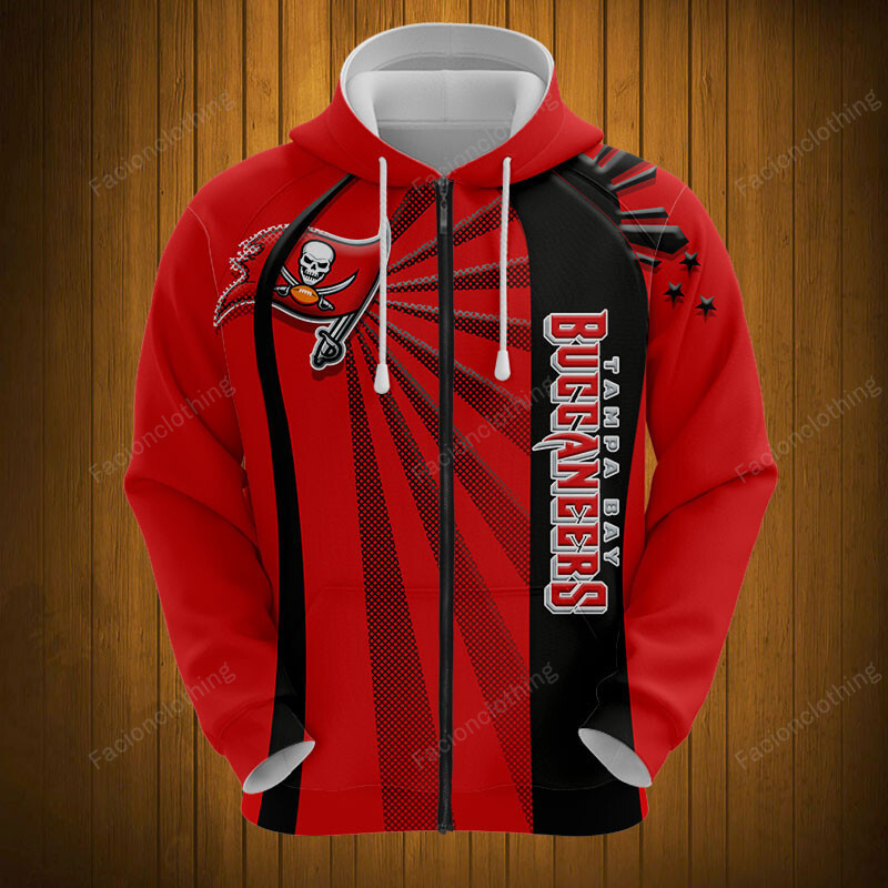 Sportswearmerch Tampa Bay Buccaneers NFL Zip Hoodie Personalized For Fan