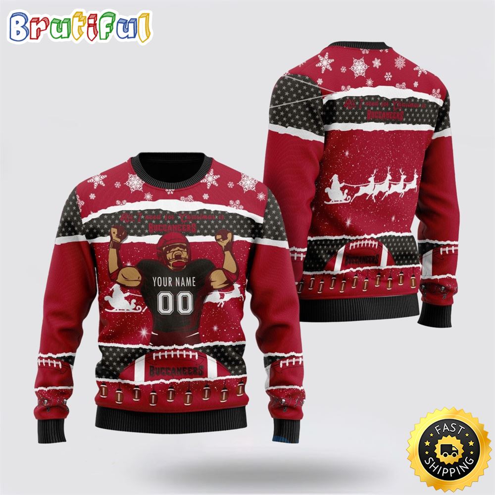 Sportswearmerch Tampa Bay Buccaneers NHL Personalized Christmas Sweater For Fan