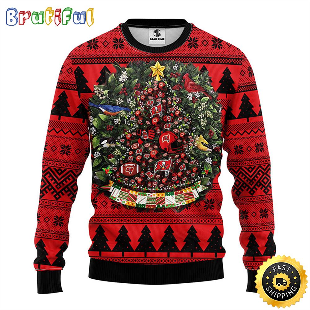 Sportswearmerch Tampa Bay Buccaneers NHL Personalized Christmas Sweater For Fan