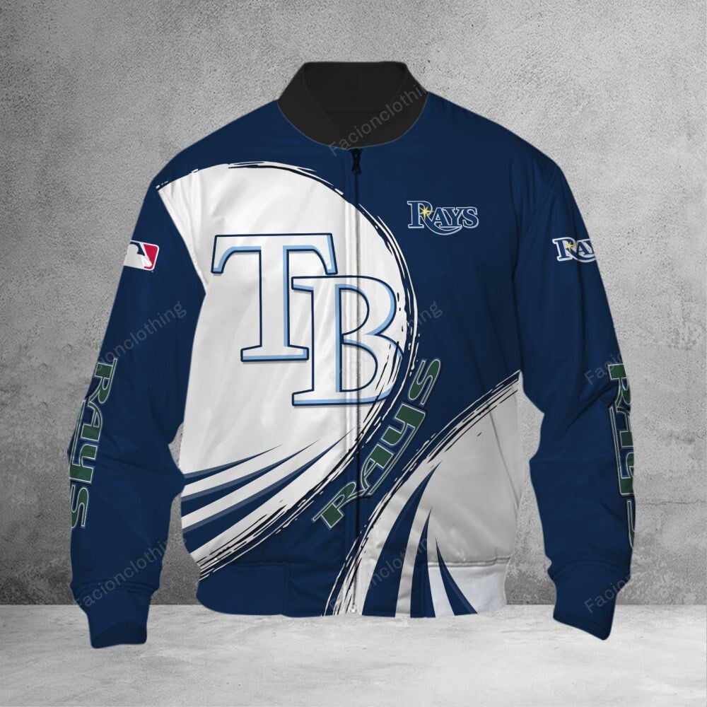 Sportswearmerch Tampa Bay Rays MLB Personalized Bomber Jacket For Fan