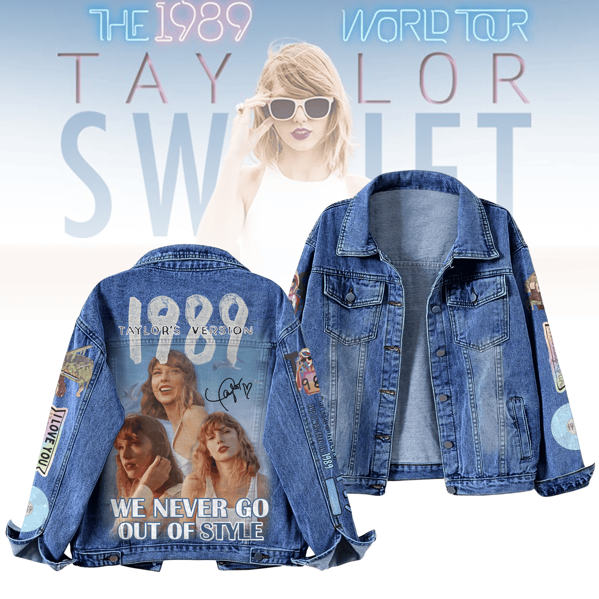 Sportswearmerch Taylor Swift Denim Jacket Gift For Fans