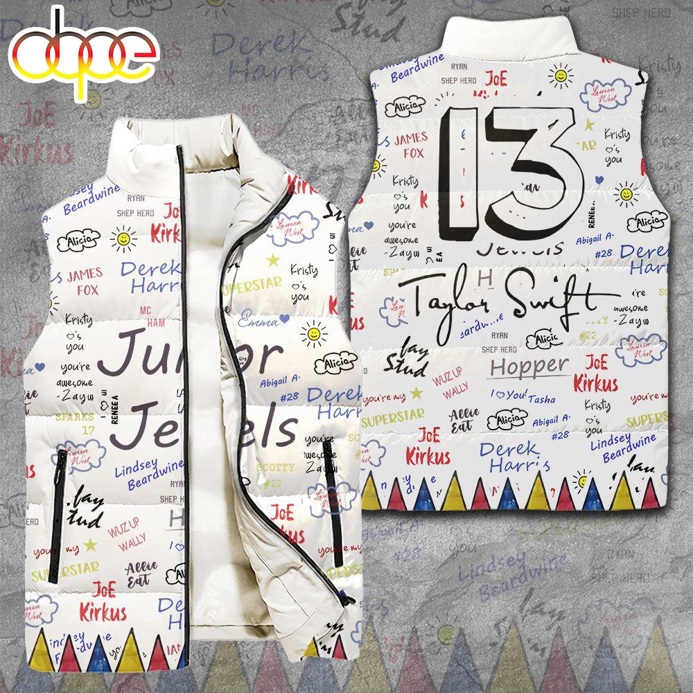 Sportswearmerch Taylor Swift Music Personalized Sleeveless Puffer Jacket Christmas For Fan
