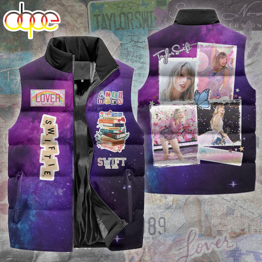 Sportswearmerch Taylor Swift Music Personalized Sleeveless Puffer Jacket For Fan