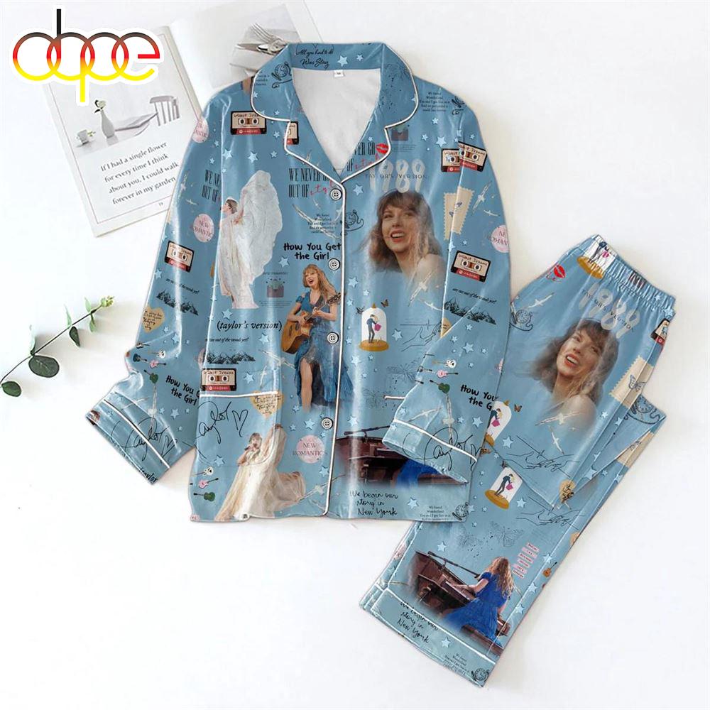 Sportswearmerch Taylor Swift Music 's Button Down Christmas Personalized Pajamas For Fan