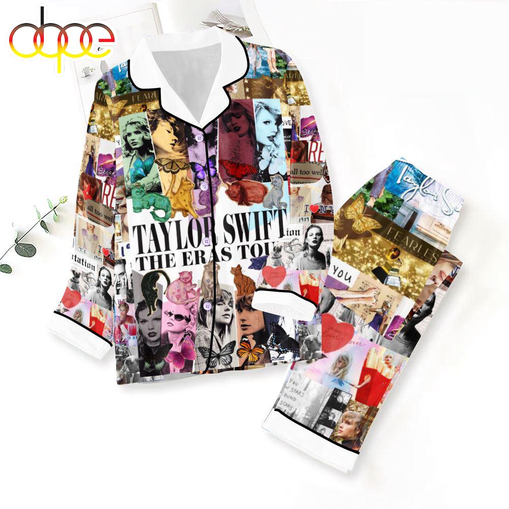 Sportswearmerch Taylor Swift Music 's Button Down Christmas Personalized Pajamas For Fan