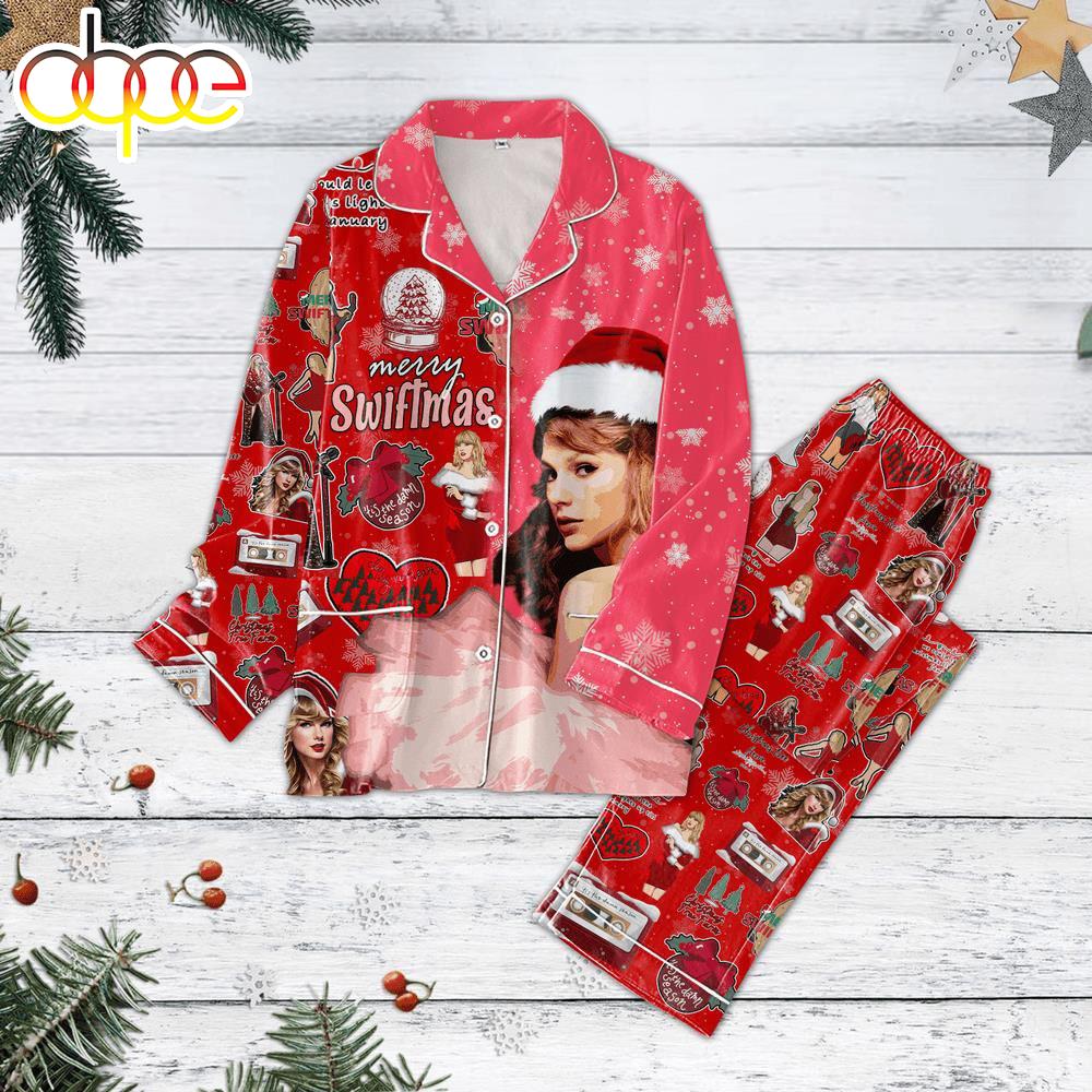Sportswearmerch Taylor Swift Music 's Merry Christmas The Eras Tour Christmas Personalized Pajamas For Fan