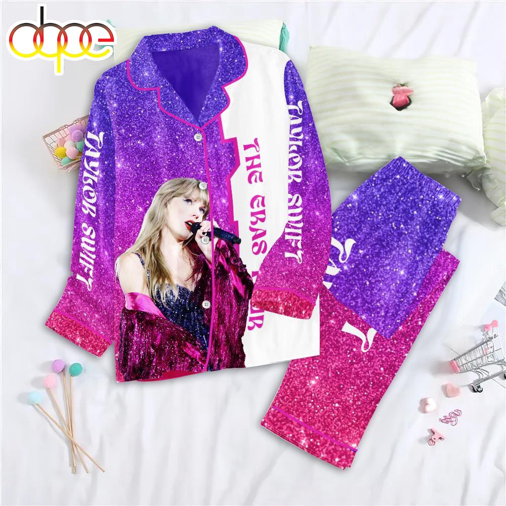 Sportswearmerch Taylor Swift Music 's Merry Xmas Button Down Christmas Personalized Pajamas For Fan