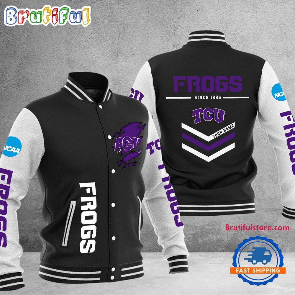 Sportswearmerch TCU Horned Frogs NCAA Personalized Personalized Baseball Jacket For Fan
