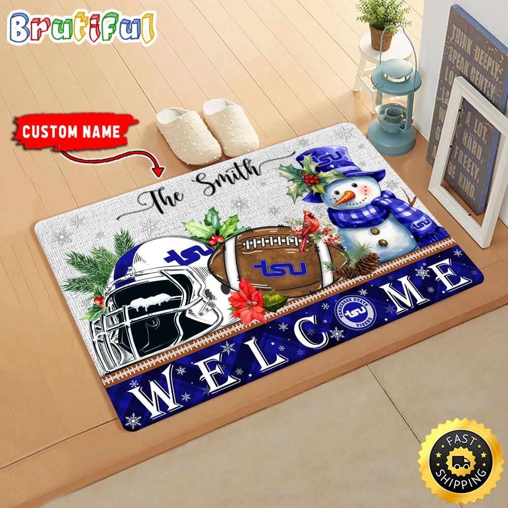 Sportswearmerch Tennessee State Tigers NCAA Christmas Doormat For Fan