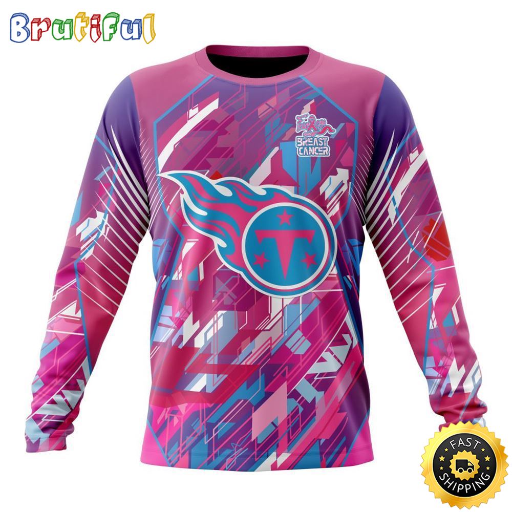 Sportswearmerch Tennessee Titans NFL For Breast Cancer Survivors Personalized Sweater For Fan