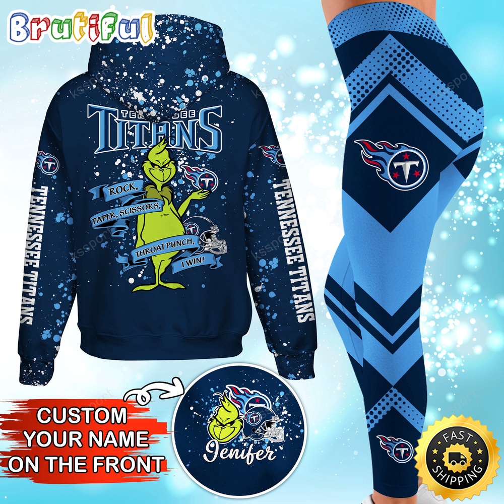 Sportswearmerch Tennessee Titans NFL Hoodie Leggings The Grinch For Fan