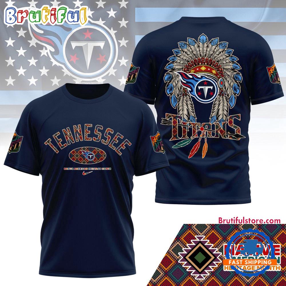 Sportswearmerch Tennessee Titans NFL Native American Heritage Month 3D Shirt For Fan