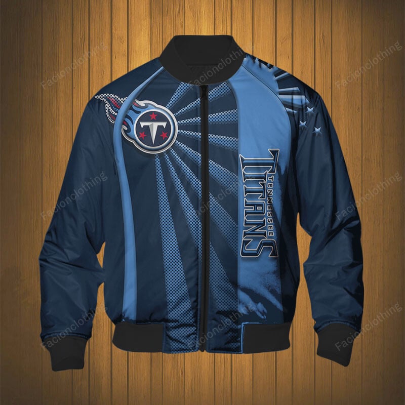Sportswearmerch Tennessee Titans NFL Bomber Jacket Personalized For Fan